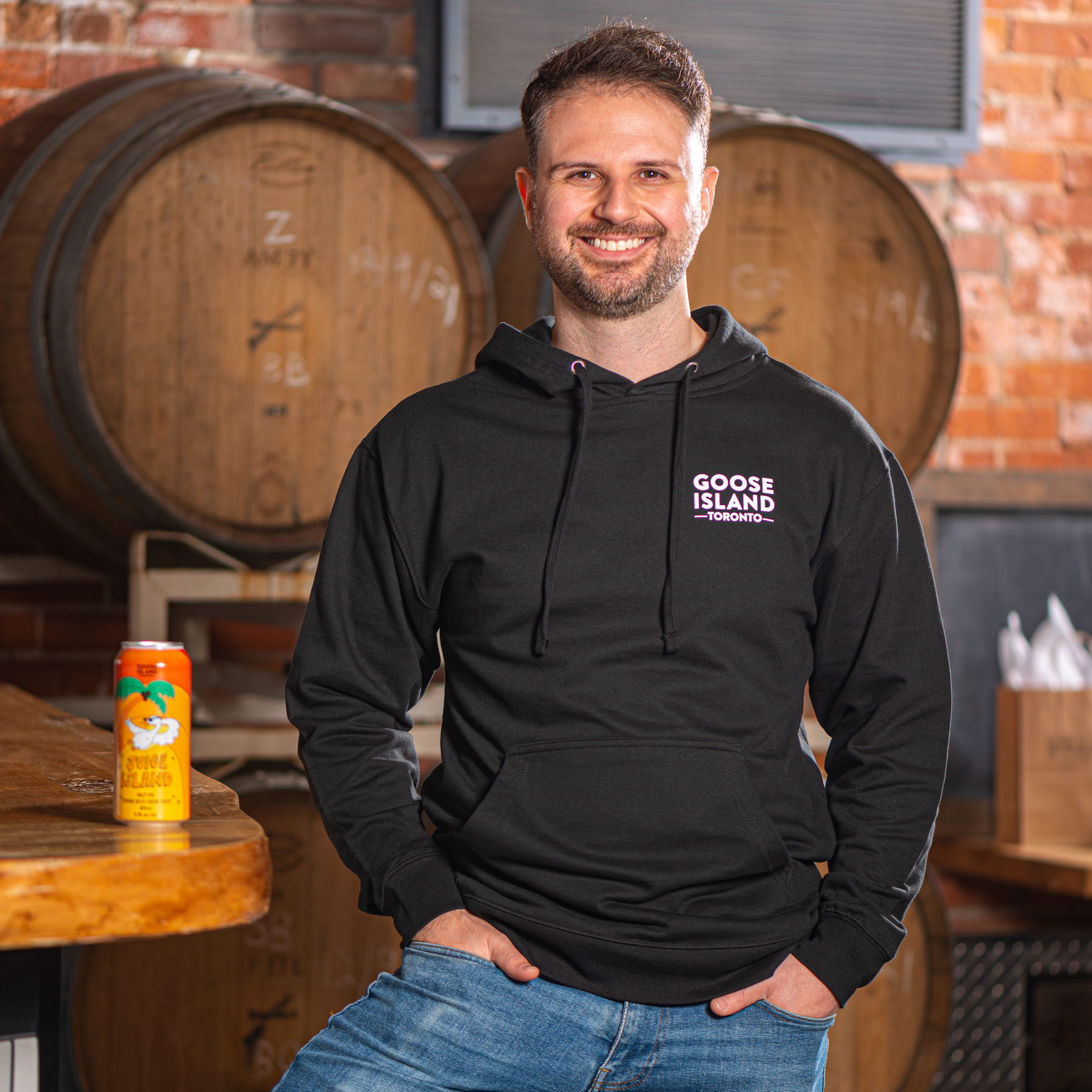 Goose Island Premium Black Hoodie