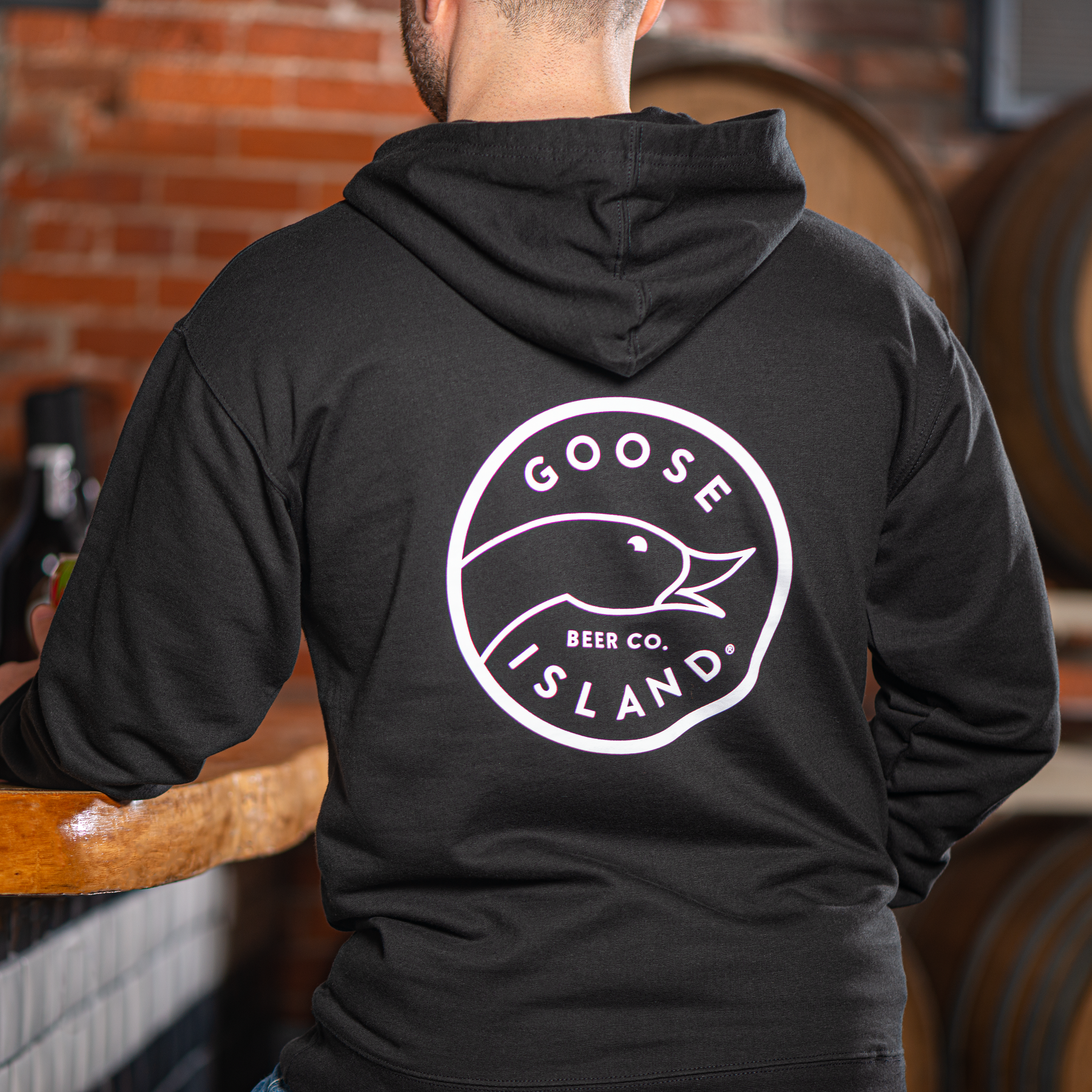 Goose Island Premium Black Hoodie