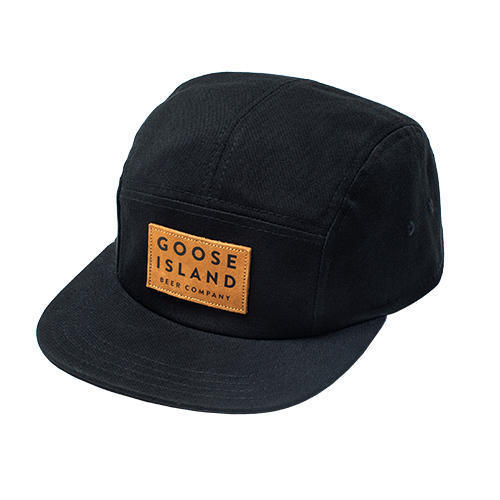 Black 5 Panel Goose Island Hat