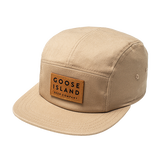 Tan 5 Panel Goose Island Hat